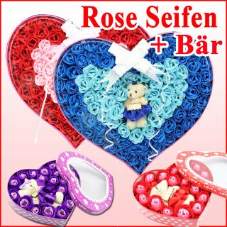 Rose Rosenkopf Duftseifen Seife Rosenblätter Rosenknospe+Bär Puppe
