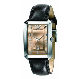 Emporio Armani Herren Armbanduhr XL Analog Leder AR0456
