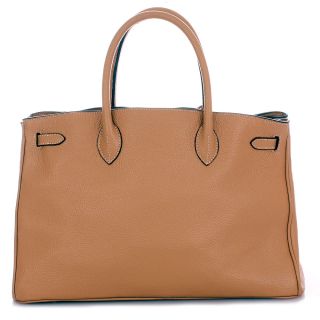 ROUVEN Camel Calfskin ICONE 40 Bag Handtasche UVP*699€