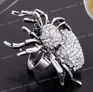 Spinne Gotik Tibet Silber Ring Fingerring Damenring Verstellbar