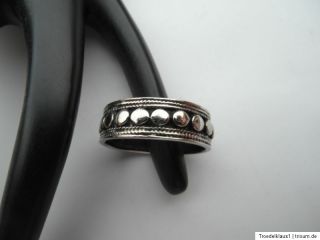 massiver Memory Bandring Designer Silber Ring 925 Silber Gr. 19,7mm