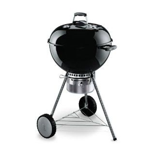 Weber 1351004 One Touch Premium, Holzkohle Kugelgrill 57 cm, Schwarz