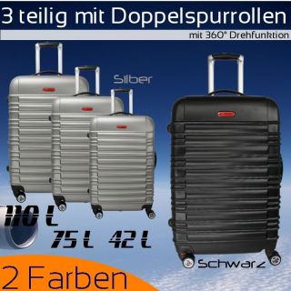 ABS Hartschalen Reisekoffer Set Trolley l 3 tlg. Koffer Set