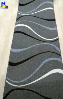 Teppich Läufer *NEW WAVE grau 100 cm breit gewebt BF 3424 274*