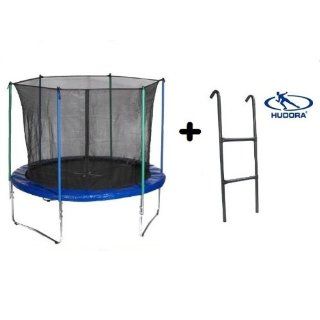 Hudora Trampolin 305 cm mit Sicherheitsnetz und Leiter Modell 2012 bis