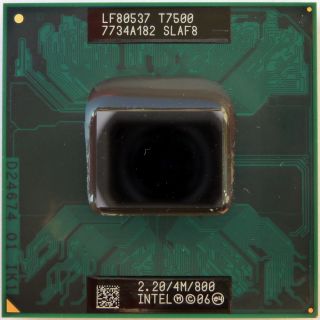 Laptop CPU Intel Core 2 Duo T7500 2,2 GHz Dual Core Prozessor, LF80537