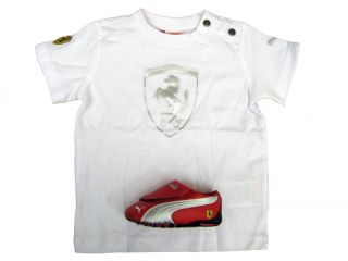 Puma Baby Schuhe Sneaker und T shirt FERRARI Crib Pack