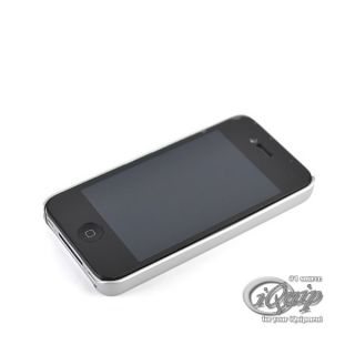 iPhone 4 Schutzhülle Matt Cover Case Bumper Hülle Tasche Silber