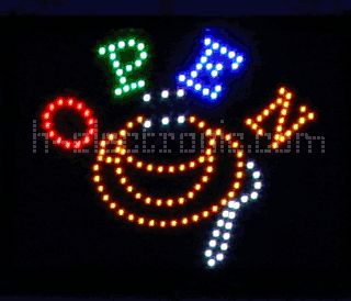 LED Schild Schrift Sportsbar Neon Reklame Blink Bilder