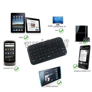 Mini Bluetooth keyboard Tastatur fur PC Mac iPad 1 2 iphone 4 Nokia