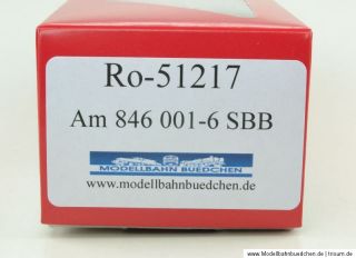 Roco 51217 – Diesellok BR Am 846 001 6 der SBB, digital