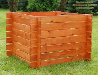 Komposter Holz bemalt Kompostbehälter Kompostsilo Kompost NEU mit