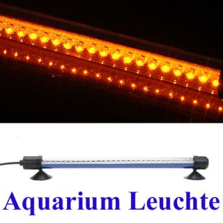 Gelb Aquarium Lampe Licht Stab Deko 30 LED wasserdicht