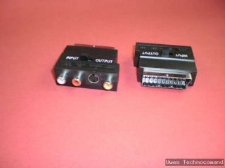 Adapter S   VHS 4pol. Mini   DIN Buchse/ Scart   Stecker /