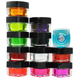 12 Colour x Transparent UV Color Gel Nail Art #301