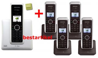 Home Sinus 302i Schnurlos ISDN Telefon + 5 Mobilteile