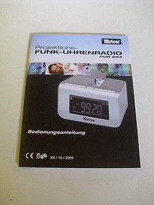Bedienungsanleitung Projektions Funk Uhrenradio Tevion PUR 294
