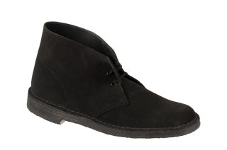Clarks Desert Boot Schuhe schwarz Velourleder 00111763 NEU