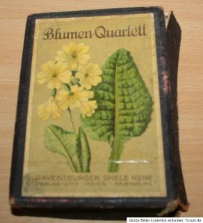 Blumen  Quartett Ravensburger Spiele Nr. 148 Verlag Otto Maier
