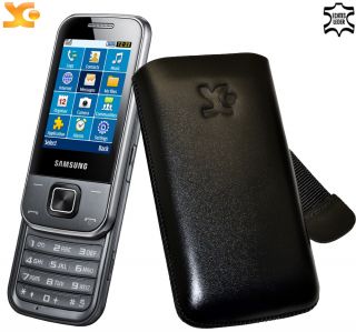 Ledertasche Handytasche Case für Samsung C3750 / C 3750