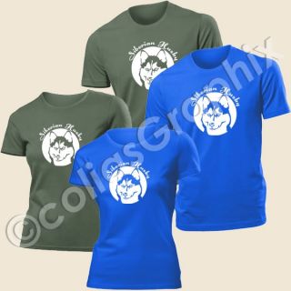 Husky Männer u. Frauen T Shirt  Hunde Aufdruck Art309
