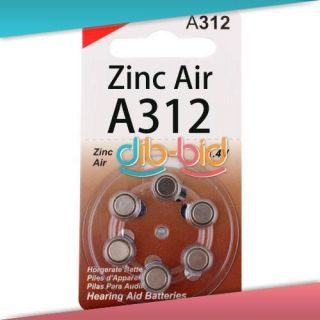 PCS Size 312 A312 Hearing Aid Batteries PR41 312A