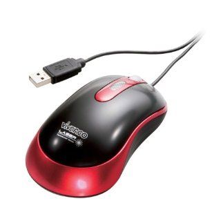 Vivanco Laser Maus schnurgebunden schwarz rot Computer