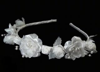 Süßer Haarreif, weiße Blumen, Blumenkinder, Kommunion (160217) H299