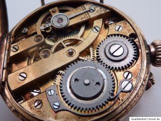 Taschenuhr englisch massiv Gold 585 antik pocket watch läuft sehr gut
