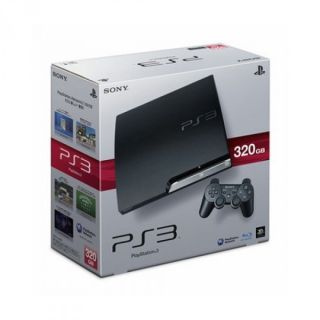 Sony PlayStation 3 Slim Konsole 320 GB + Gran Turismo 5 + 2 Controller