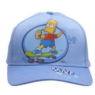 Kinder Jungen Bart Simpson Skateboard Baseball Kappe