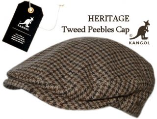 Kangol British Tweed kariert Golfcap Schirmmütze Flatcap
