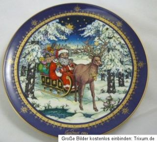 Porzellan Teller Villeroy & Boch Weihnachtsteller Jahresteller 1993