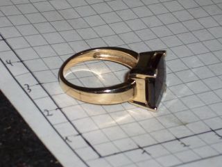 Echt Gold 333 Ring mit tollem großem Stein 18 mm Durchmesser 5,9