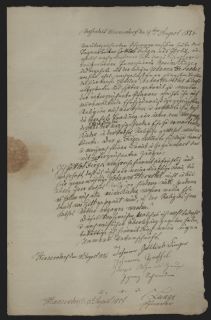 332 Brief 1856 aus Hennersdorf b. Lauban in Schlesien