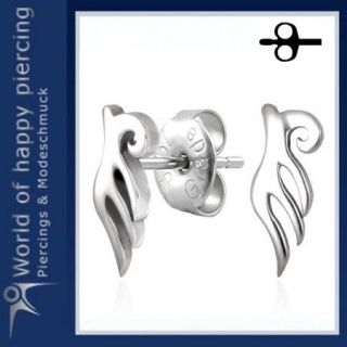Paar Ohrstecker Ohrringe Tribal Silber Farben Edelstahl Design Ohr