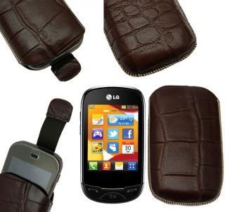 Original SunCase Etui Tasche Case Hülle für LG T500