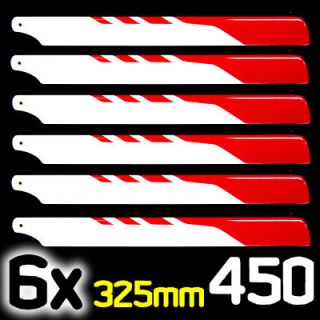 6x 325mm Rotor Lame Main Blade For Trex 450 SE ALIGN R