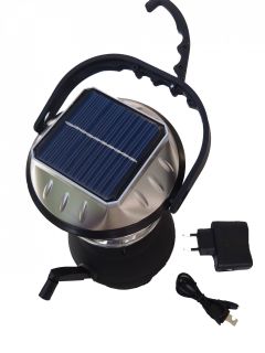 LED Solarlampe mit USB Ladevorrichtung, Solar Camping Laterne mit