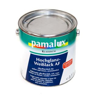 Pamalux Hochglanz Weißlack AF 2,5 L Alkydharzlack Lack Farbe Buntlack