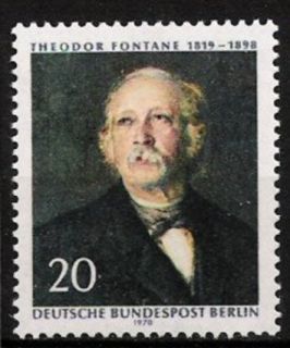 Berlin Nr.353 ** Theodor Fontane 1970, postfrisch