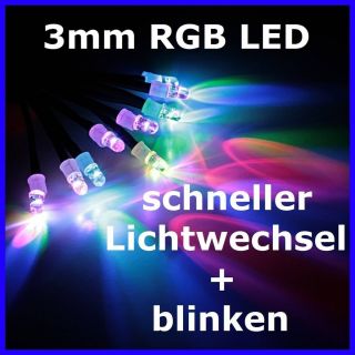 S339   10 Stück LEDs Kirmes Disco schneller Lichtwechsel + Blinken