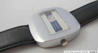 Isomatic rare digital digitaluhr Scheiben Uhr vintage slices jump hour