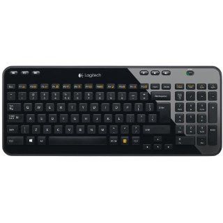 Logitech K360 Tastatur schnurlos schwarz Computer