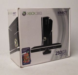 Microsoft XBox 360 250GB Black Console with Kinect Bundle