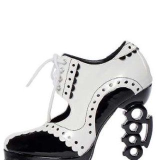 High Heels von Leg Avenue 50100 Mafia   schwarz/weiss   38