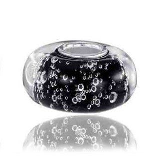 925 Sterling Silber Murano 3D Glas Bead mit Luftbläschen Element