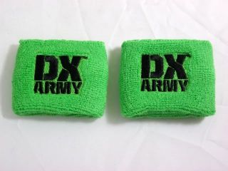 DX Army D Generation X Wristbands Set of 2 NEW WWE