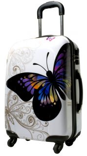 60cm Polycarbonat Koffer Trolley 360° schwenkbar Butterfly