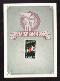 115206) Saarland Maximumkt. Nr.359 Saarmesse 1955